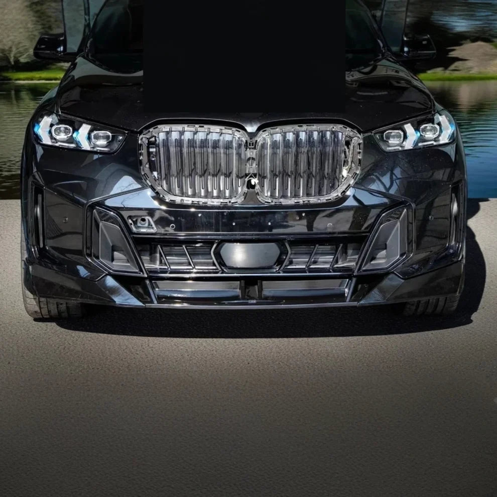BMW X5 G05 LCI M sport (2024–2026) Gloss Black V Style Front Bumper Lower Lip