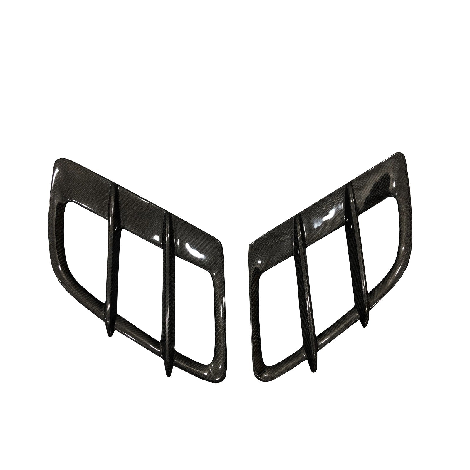 Carbon Fiber Engine Hood Vent Trim Set - Mercedes AMG GT 2015-2022