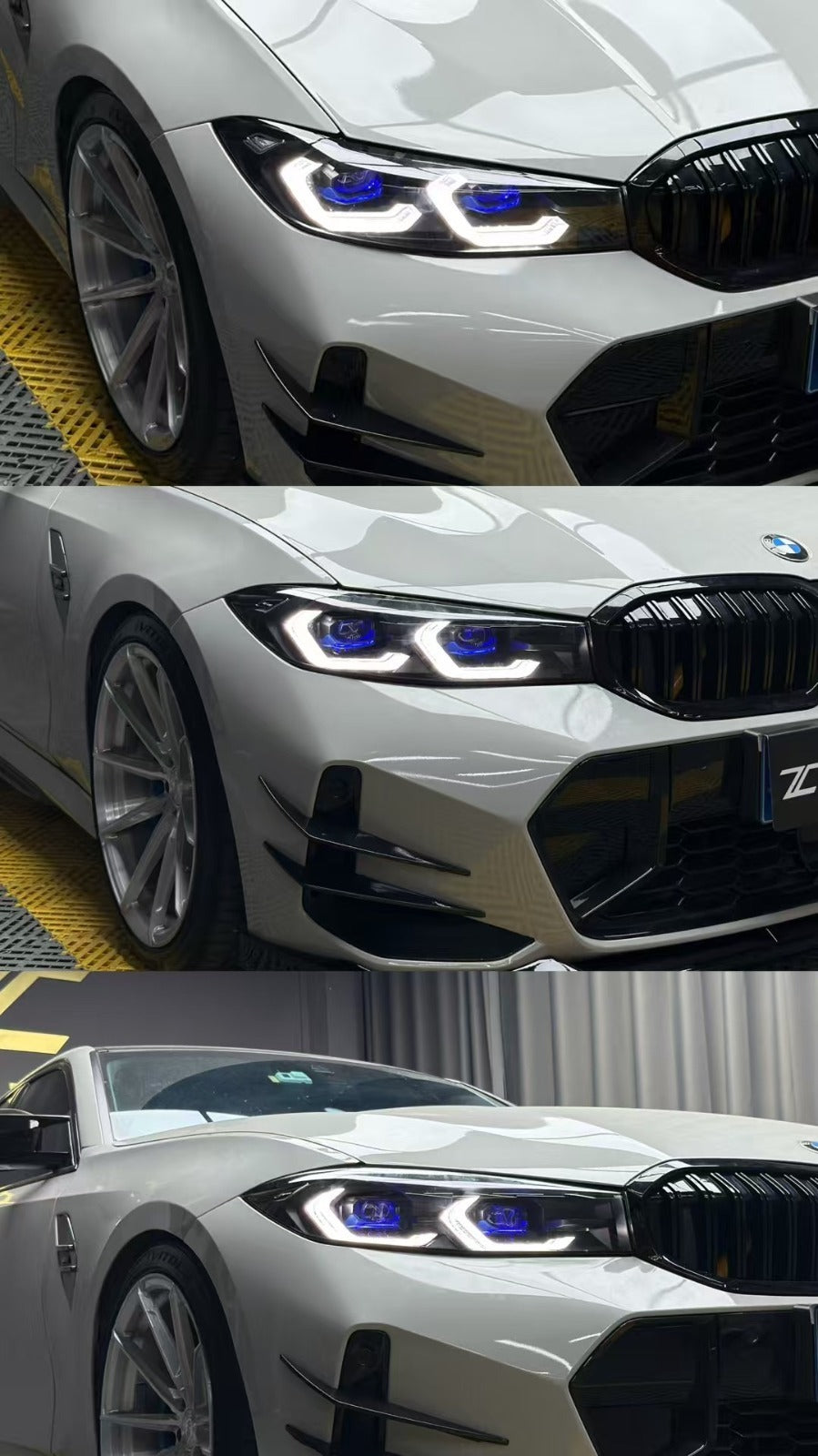 LED Laser G8X Style Dual DRL Color Headights - BMW G20 / G28 3 Series