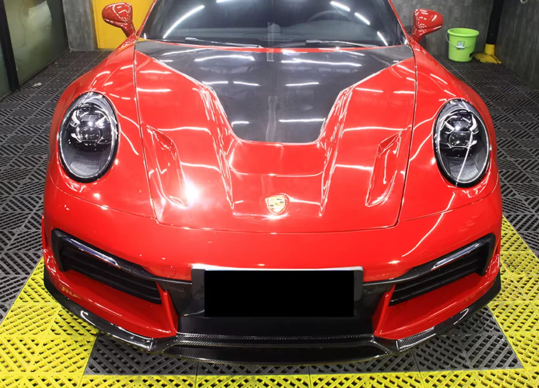 Carbon Fiber TS Style Front Splitter Lip - Porsche 911 992 2019-2023