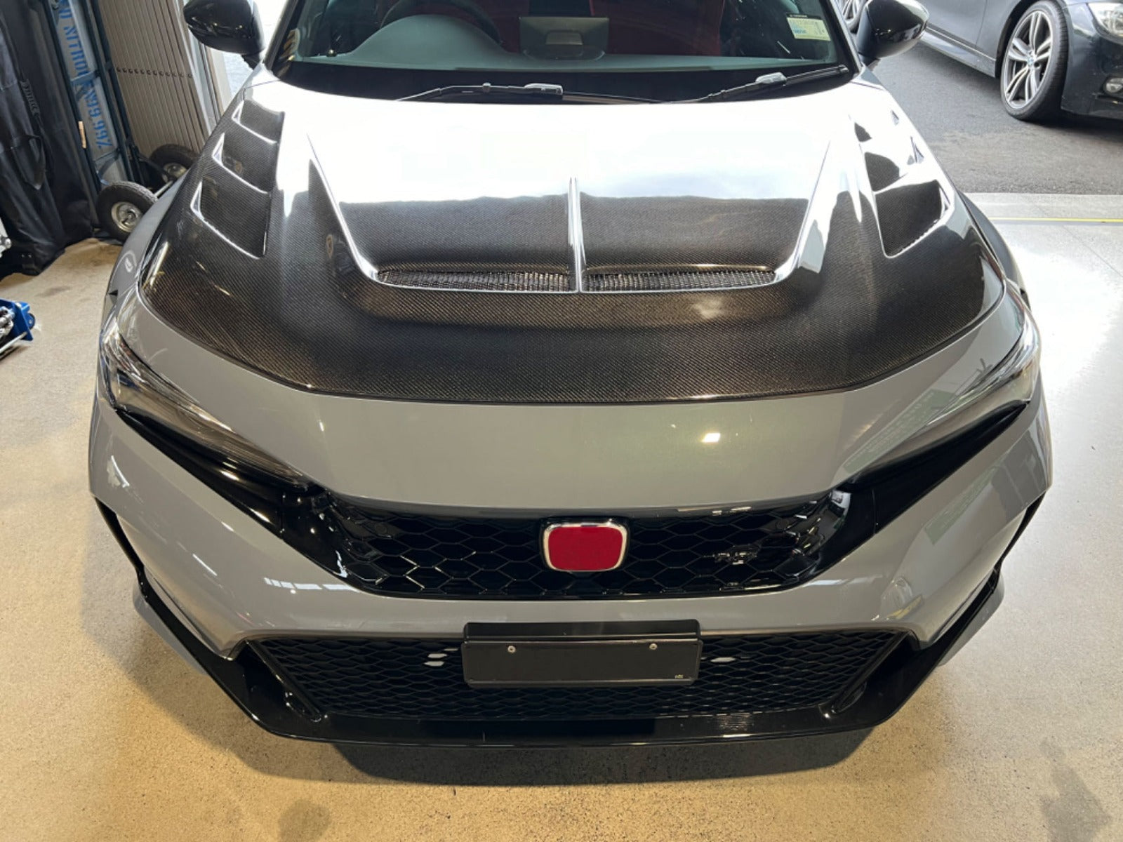 VS Style Carbon Fiber Vented Hood Bonnet - Honda Civic Type R FL5