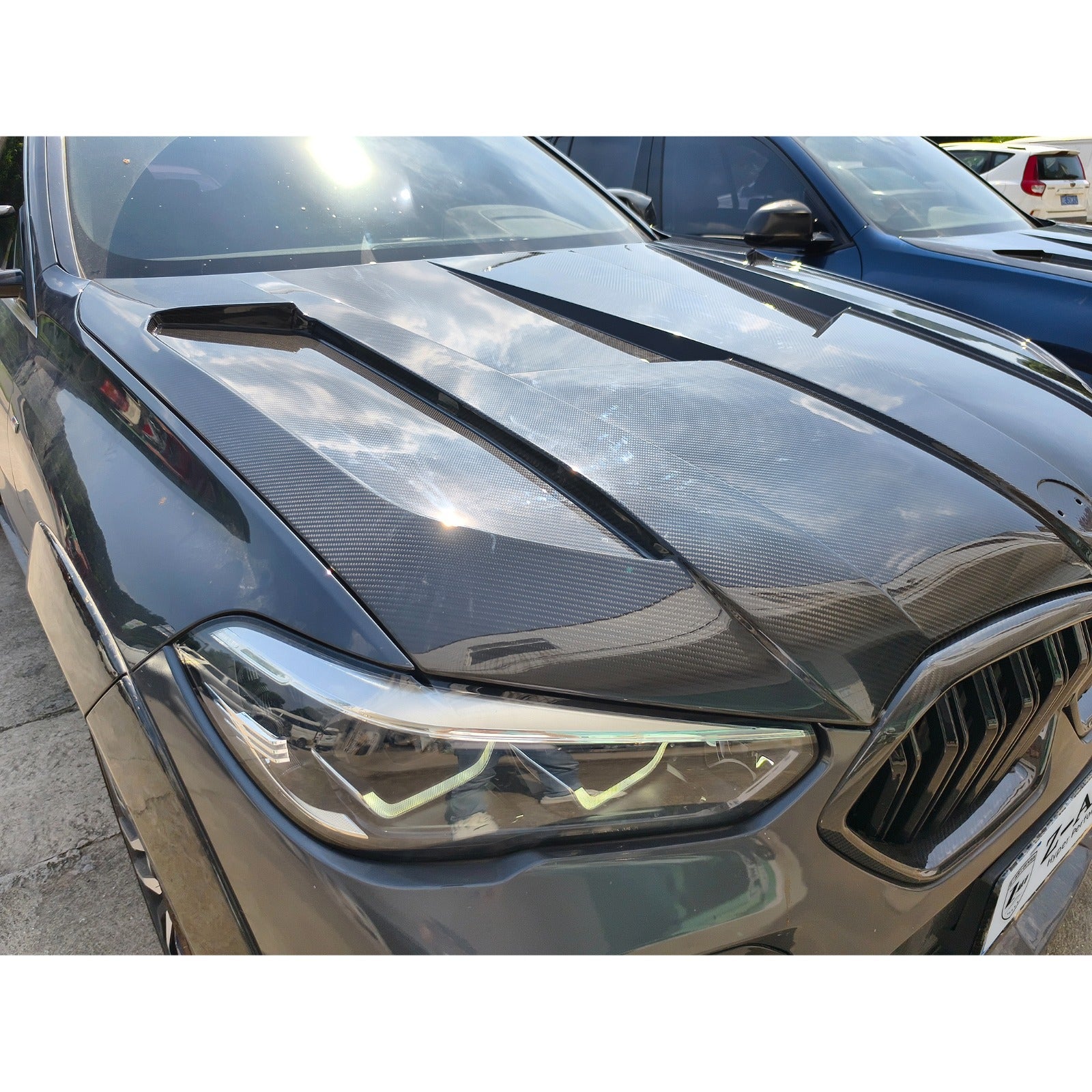 LD Style Carbon Fiber Engine Hood Bonnet - BMW X5M F95 X6M F96 X5 G05 X6 G06