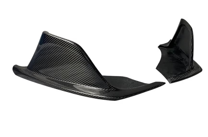 Carbon V Style Rear Canard Extension - toyota Supra MK5