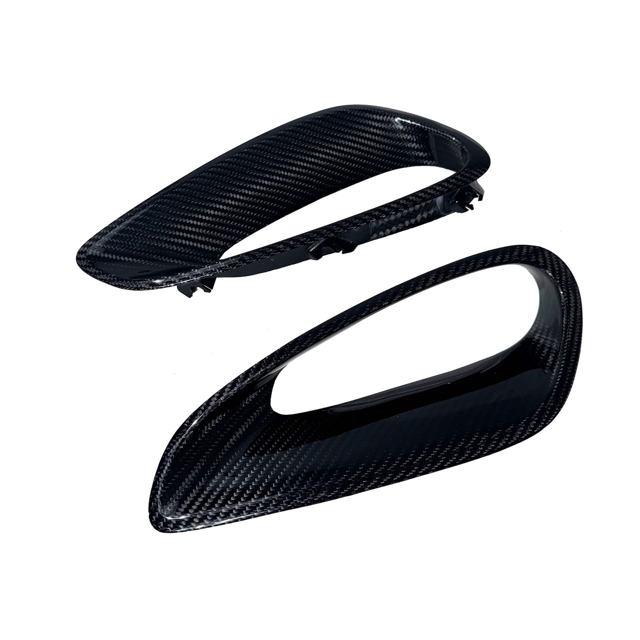 Prepreg Carbon Fiber OEM Style Side Air Vent Cover Trim Replacement - Porsche 992 911 Carrera Turbo S
