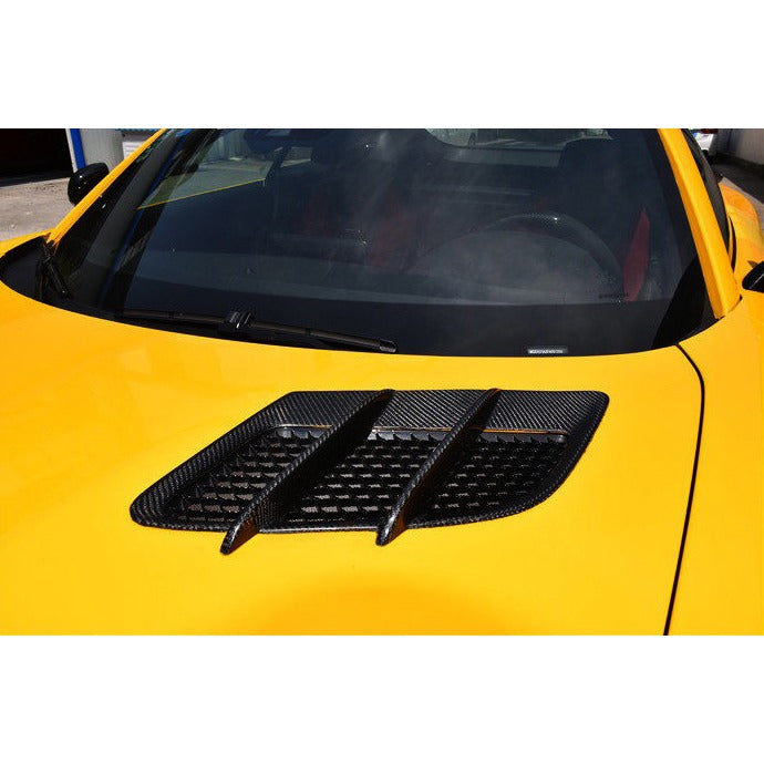 Carbon Fiber Engine Hood Vent Trim Set - Mercedes AMG GT 2015-2022