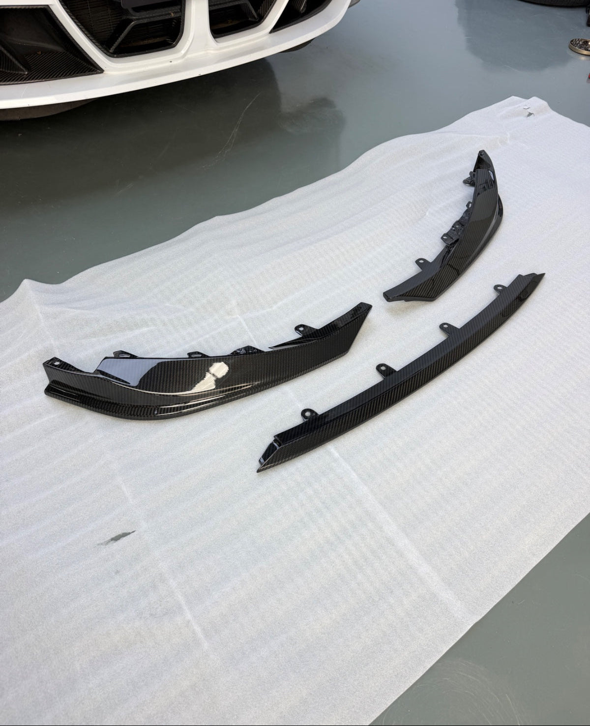 Carbon Fiber AN Style Front Lower Splitter Lip - BMW G80 M3 & G82 G83 M4