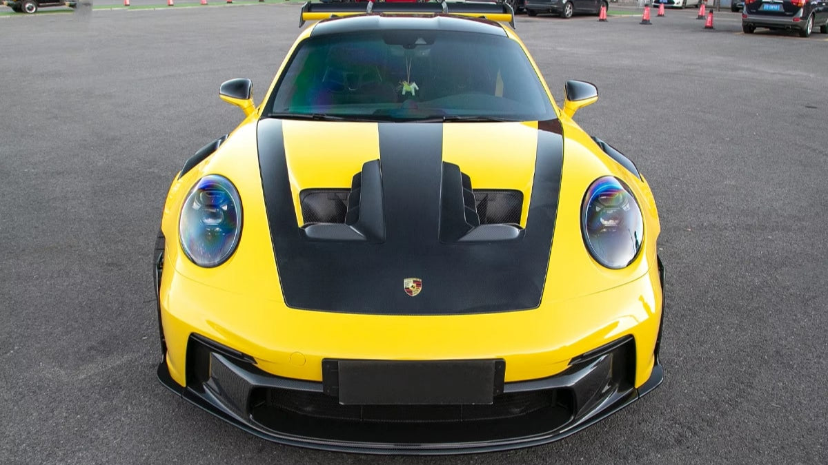 Carbon Fiber Upper Front Bumper Trim Lip - Porsche 992 GT3RS