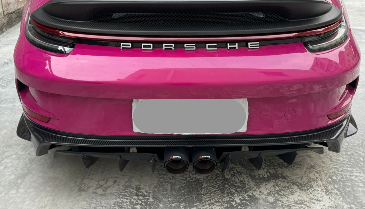 Carbon Fiber Rear Diffuser for Porsche 992 GT3