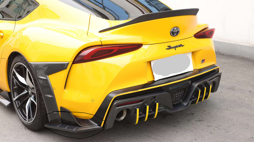 Carbon Fiber TCI Rear Bumper Side Canard - Toyota GR Supra A90 MK5 (2020–2025)