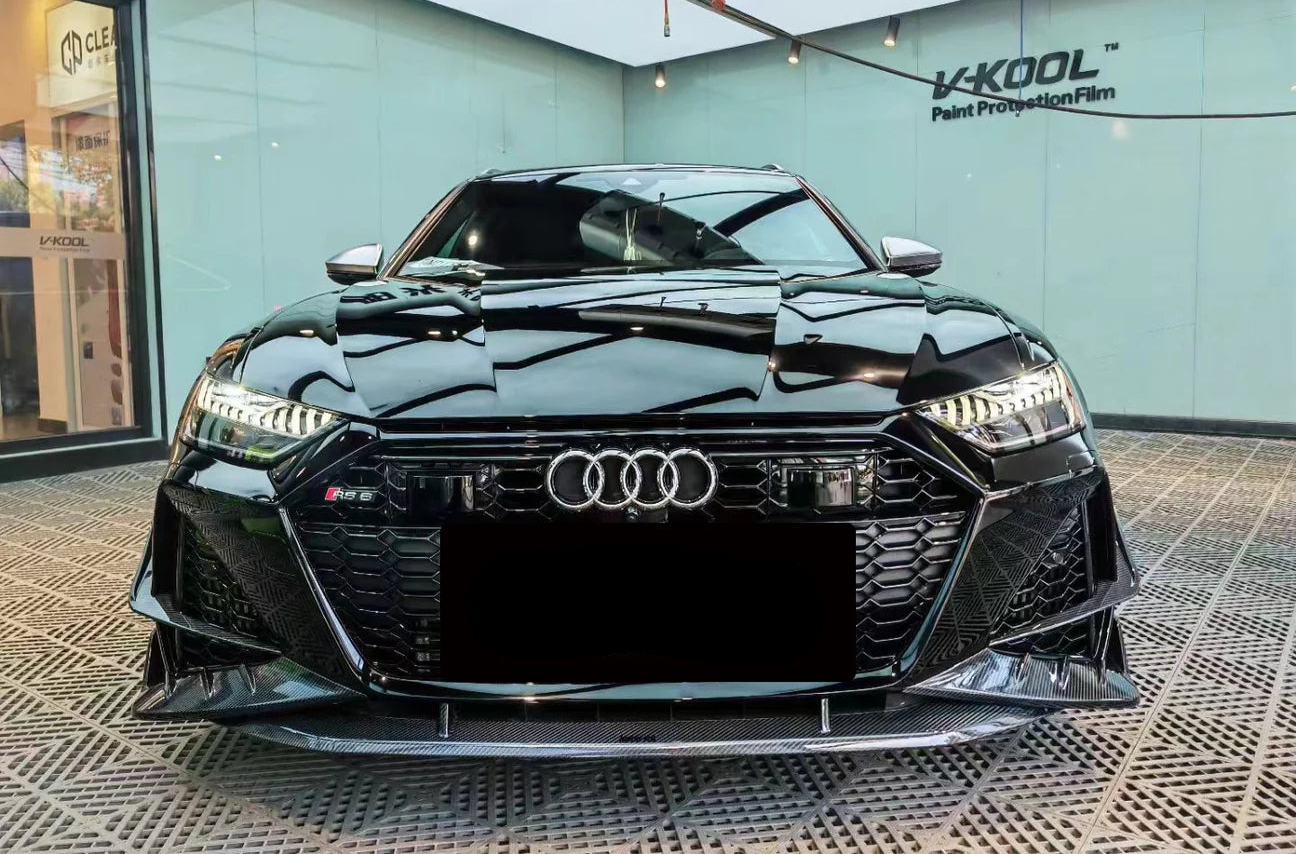 Carbon Fiber KB Front Lip Splitter - Audi RS7 RS6 C8 2020+