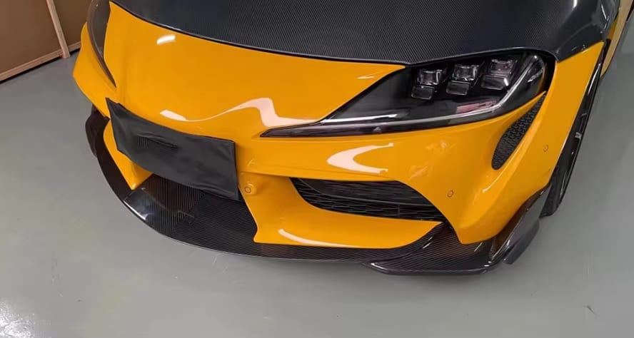 Carbon Fiber T Style Front Splitter Lip - Toyota Supra MK5