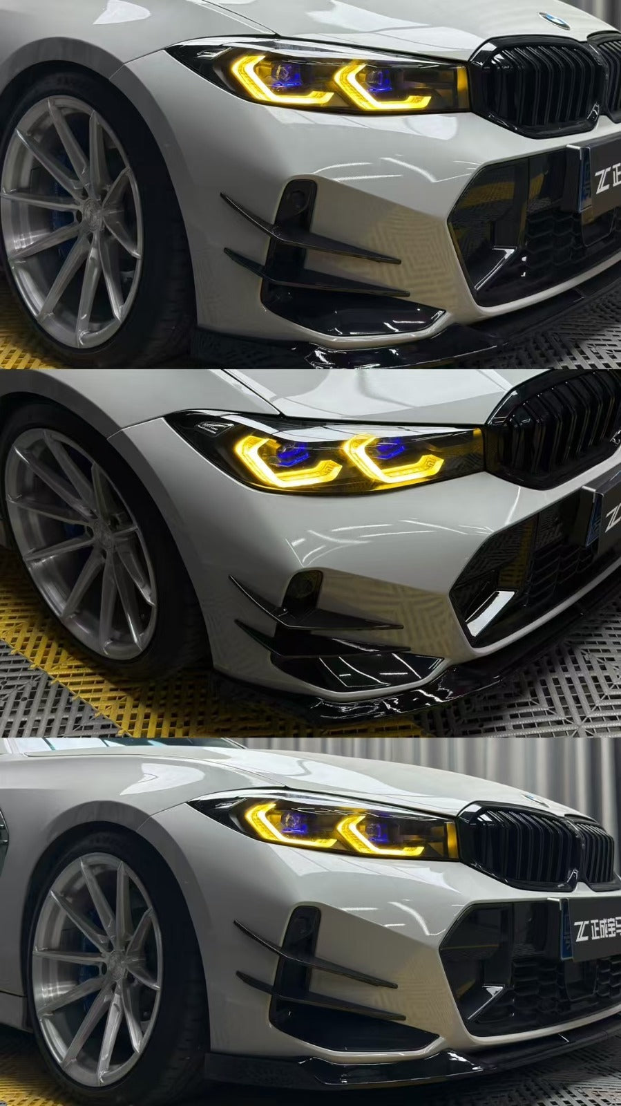 LED Laser G8X Style Dual DRL Color Headights - BMW G20 / G28 3 Series