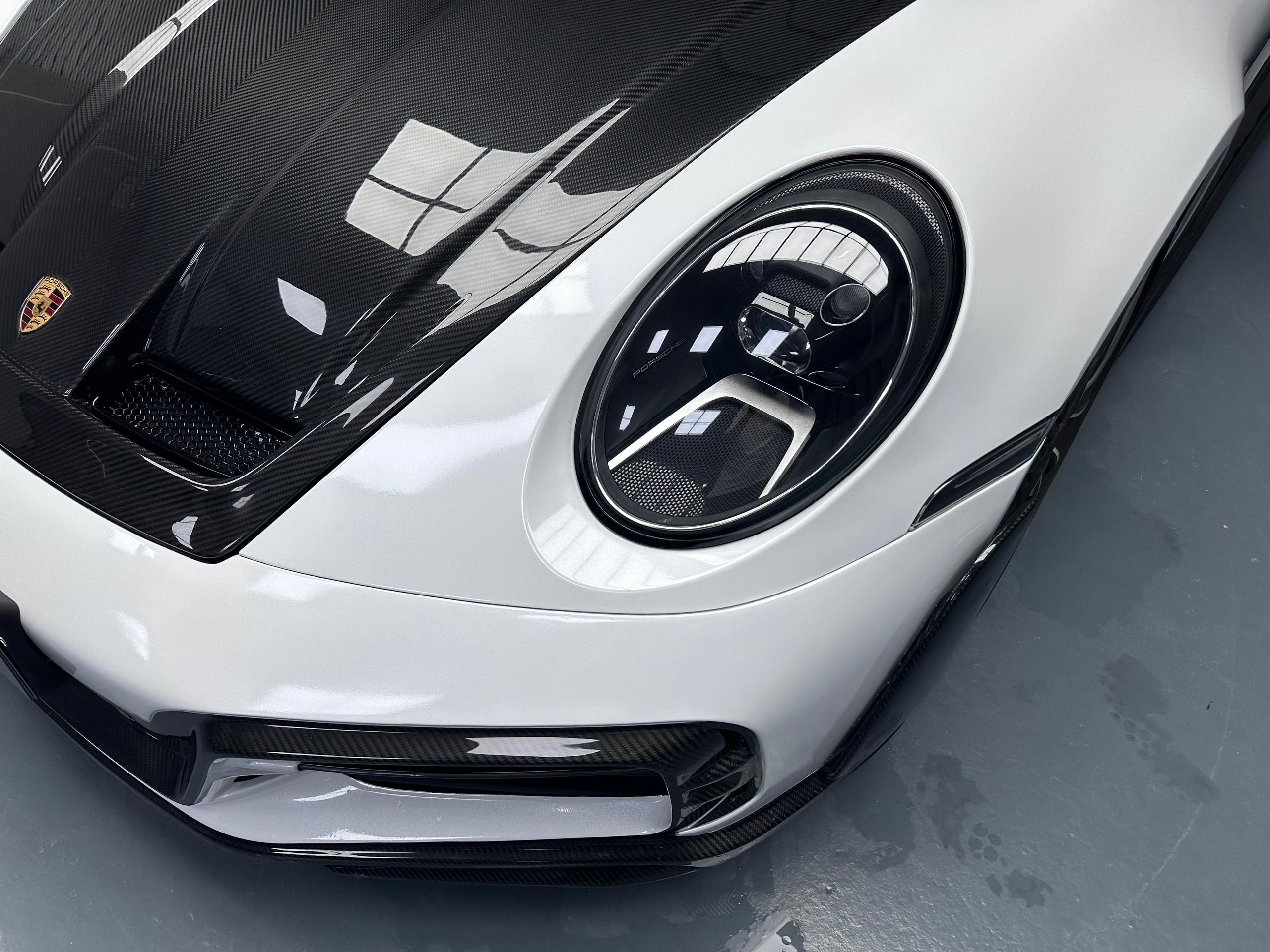 Prepreg Carbon Fiber Tec Style Front Hood Bonnet - Porsche 992 Carrera 911