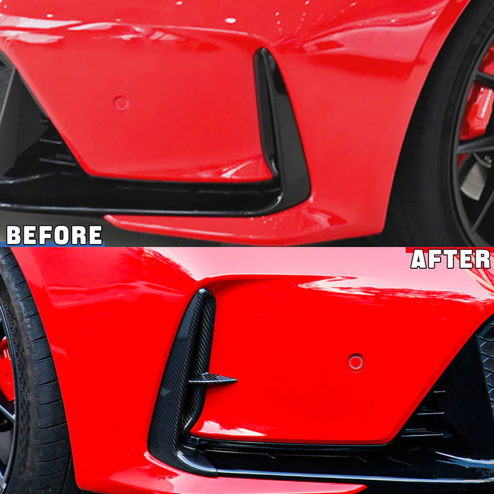 Carbon Fiber Front Bumper Vent Trim - Honda civic Type R FL5