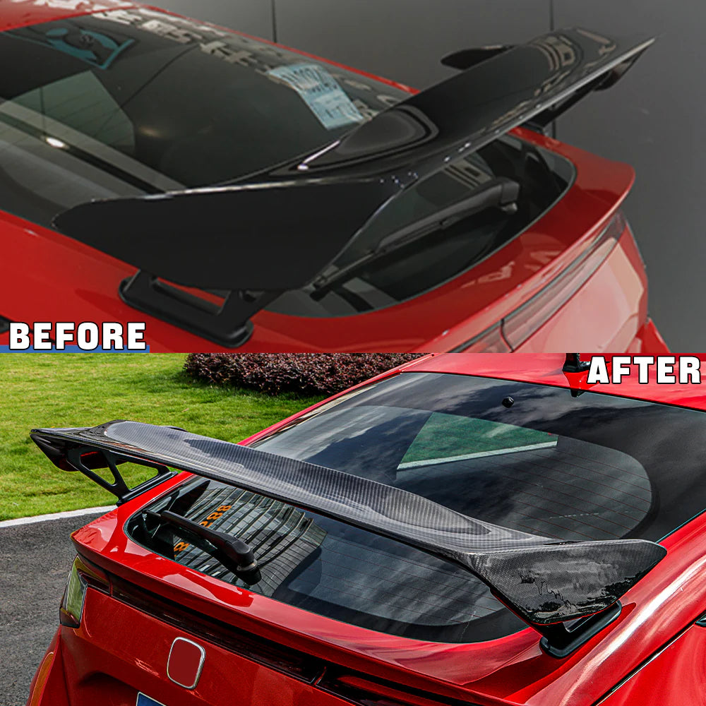 Carbon Fiber Top OEM Style Spoiler Wing Replacement - 2023-Up Honda Civic FL5 Type-R