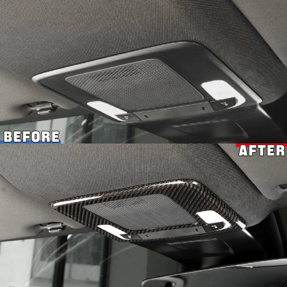Carbon Fiber Reading Light Lamp Panel Cover - Honda 11th Civic Type R FL5