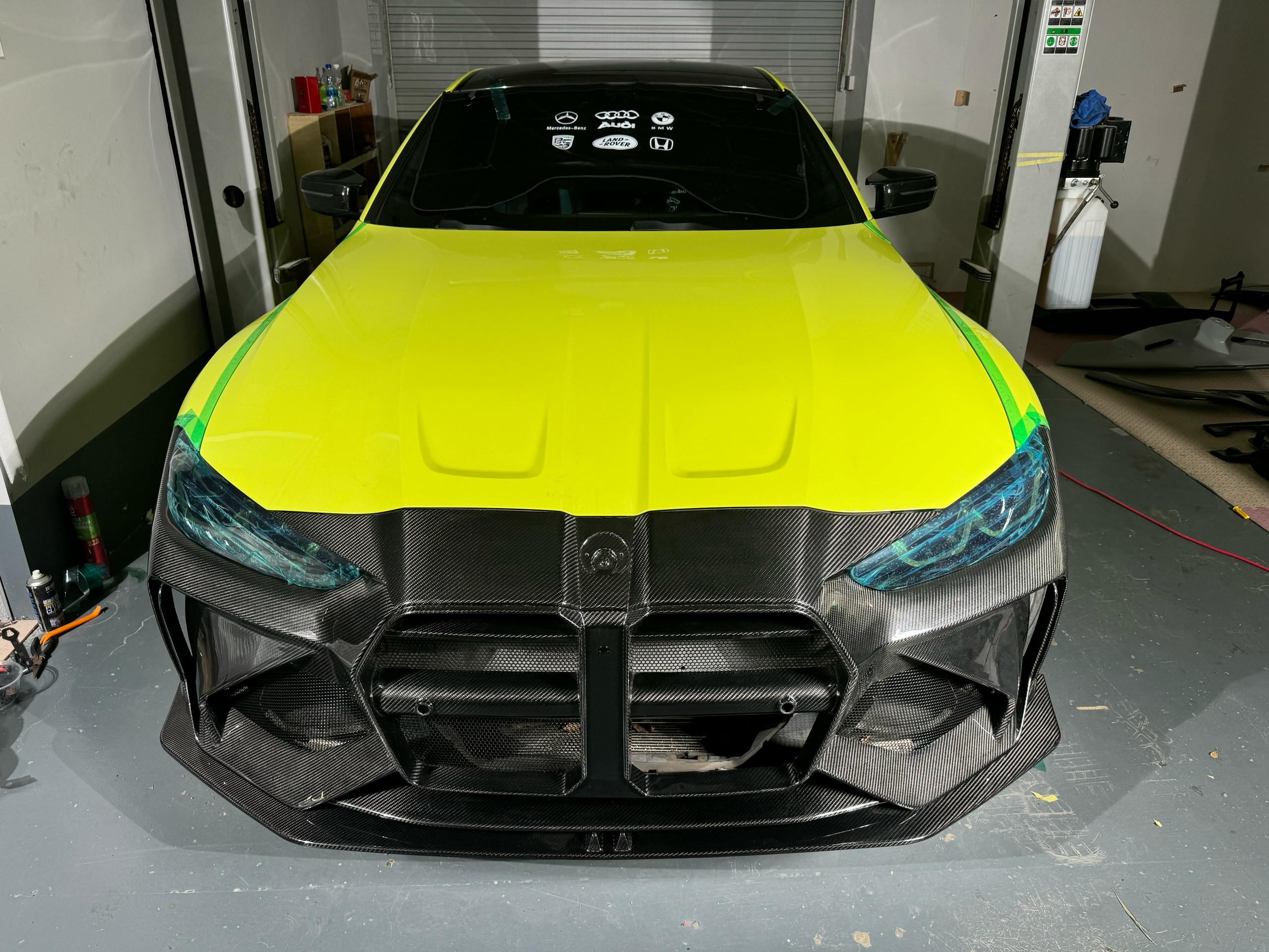 Carbon Fiber AD Style Front Bumper W/ Front Lip - BMW G80 M3/G82/G83 M4