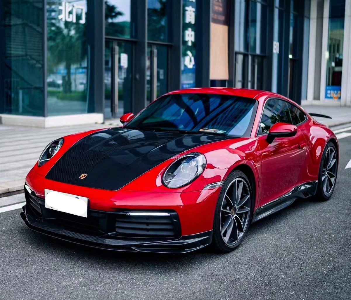 Carbon Fiber OEM Style Front Hood Bonnet Cover - Porsche 992 Carrera