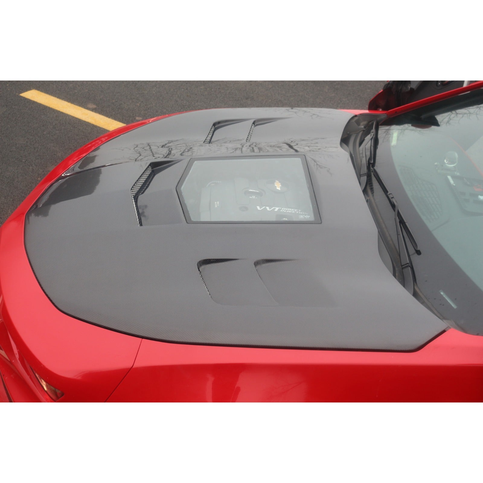 Carbon Fiber Engine Bonnet w/ Transparent Window - Chevrolet Camaro 2017-2019