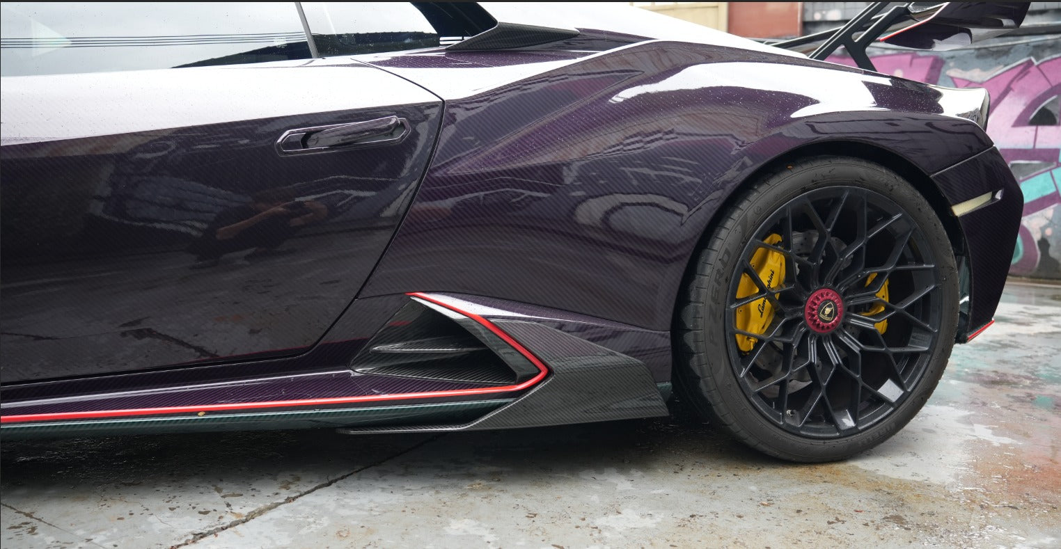 Carbon Fiber Side Skirt Rockers Set - Lamborghini Huracan STO