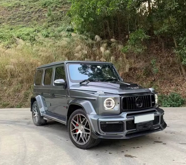Prepreg Carbon Fiber BB G900 Rocket Style Front Lip - Mercedes Benz G Wagon W464 AMG G63