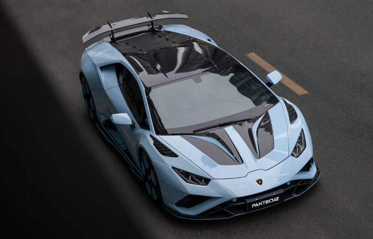 Paktechz Dry Carbon Fiber Vented Front Fenders - Lamborghini Huracan LP580 LP610 EVO