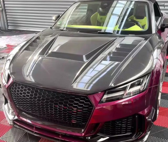 Carbon Fiber Vented Hood Bonnet - Audi TT TTS TTRS MK3 2015-2022