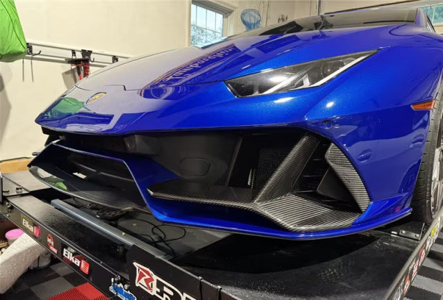 Full Dry Carbon Fiber NVT Front lip - Lamborghini Huracan Evo
