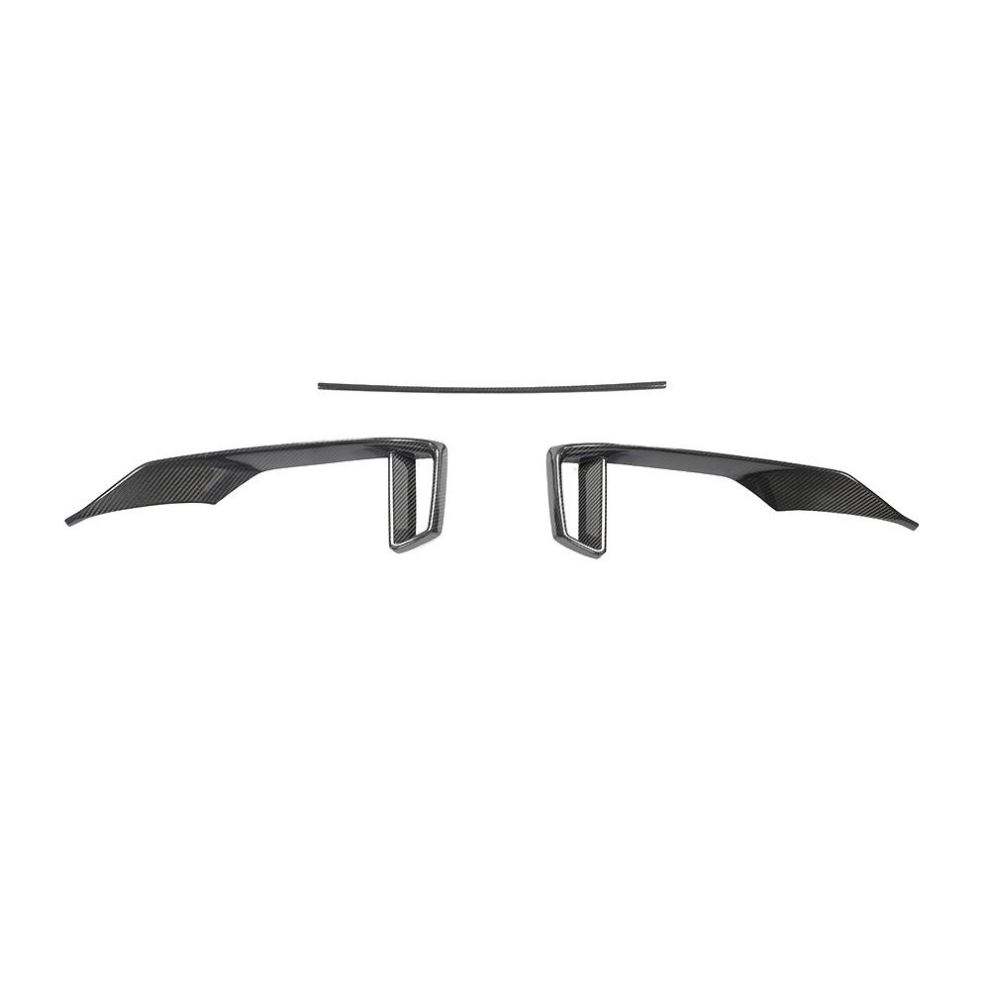 Carbon Fiber Front Bumper foglight Trim Set - AUDI RS3 Sedan 2017-2019