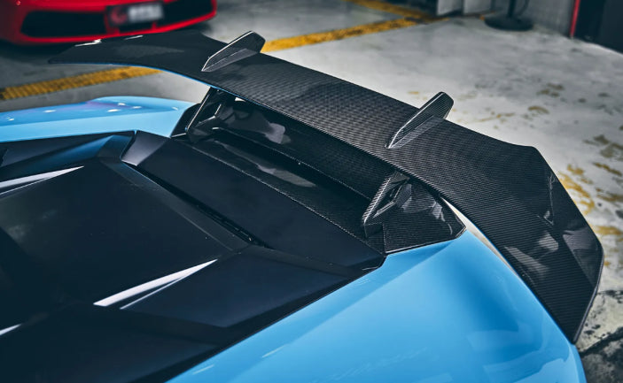 Dry Carbon Fiber Rear Spoiler - Lamborghini Huracan Evo