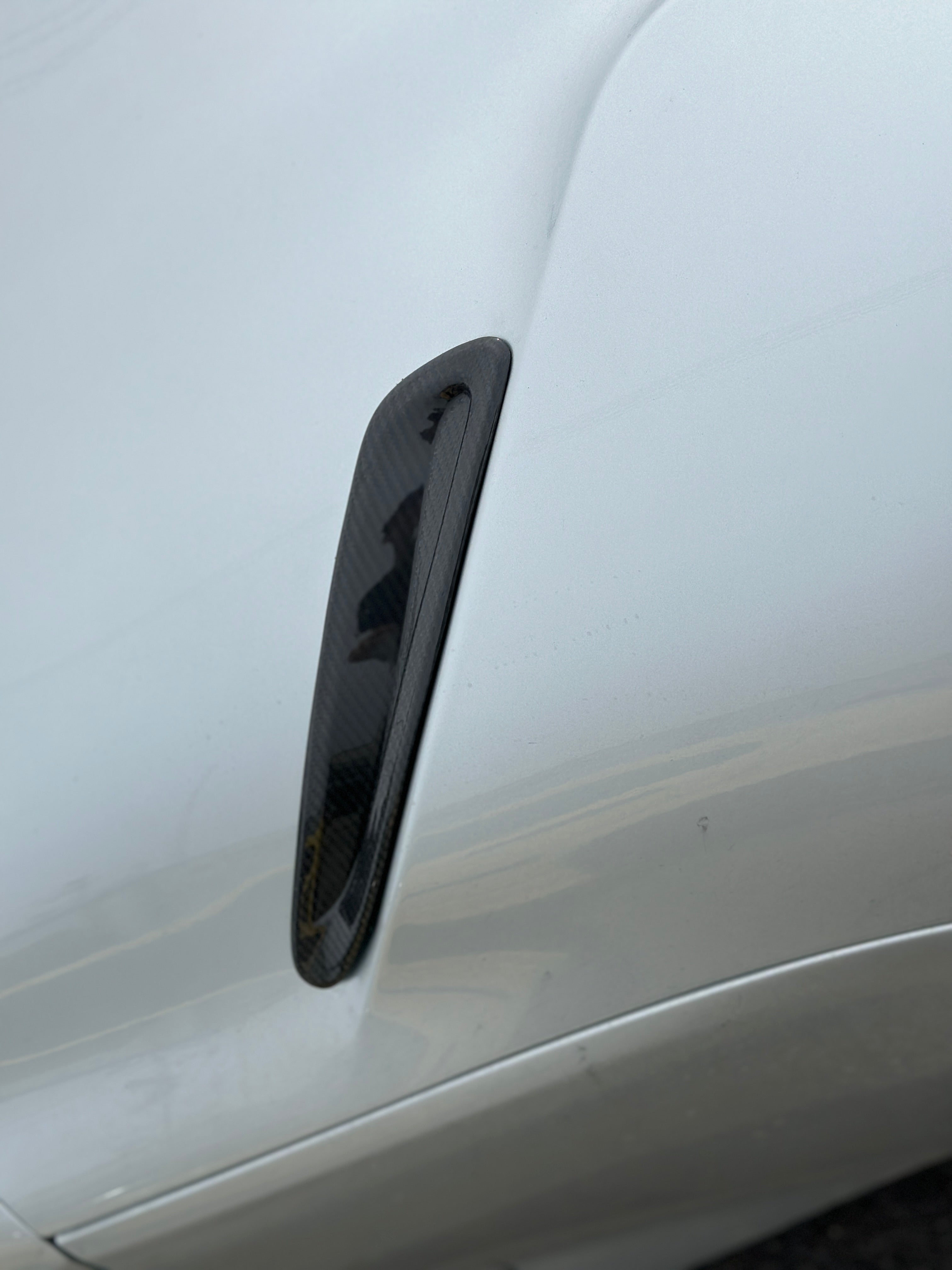 Carbon Fiber Hood Vent Scoop Trims - Toyota A90 Supra