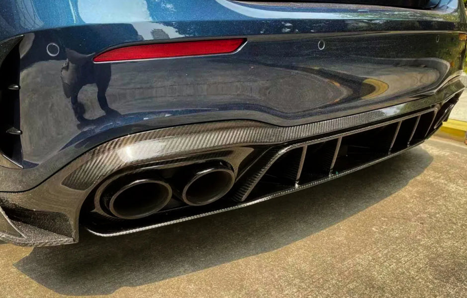 Paktechz Dry Carbon Fiber Rear Diffuser - Mercedes Benz W177 a Class Sport A35 A45s Hatchback