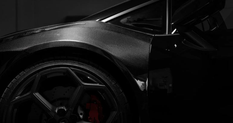 Paktechz Dry Carbon Fiber Vented Front Fenders - Lamborghini Huracan LP580 LP610 EVO