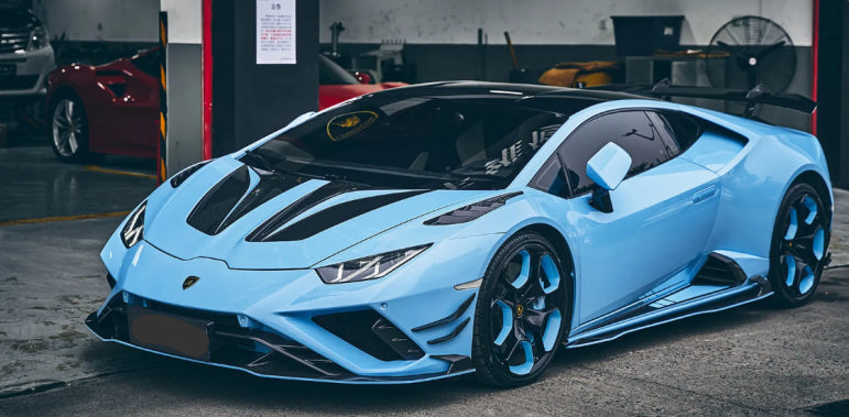 Paktechz Prepreg Carbon Fiber Front Lip - Lamborghini Huracan EVO RWD
