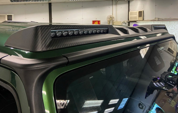 Prepreg Carbon Fiber Front Roof Spoiler - Mercedes Benz W464 G500 G550 G63