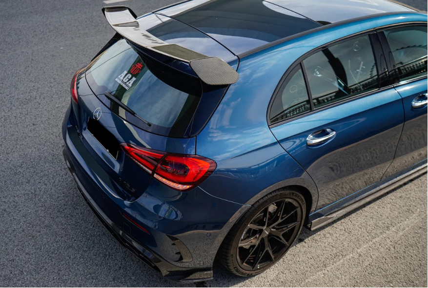 Paktechz Dry Carbon Fiber Roof Spoiler Wing - Mercedes Benz W177 a Class AMG A35 A45s Hatchback