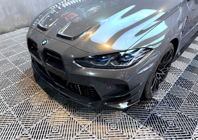 CARBON FIBER FRONT BUMPER CANARDS - BMW G8X G80 G82 M3 M4