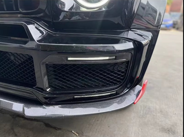 Prepreg Carbon Fiber BB G900 Rocket Style Front Lip - Mercedes Benz G Wagon W464 AMG G63
