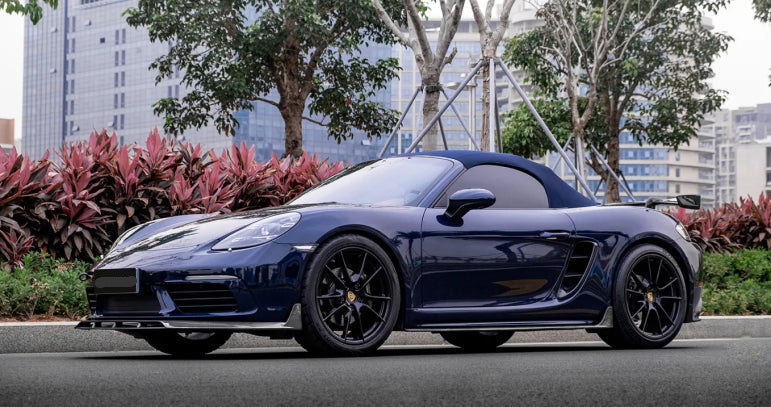 Dry Carbon Fiber Front Splitter Lip - Porsche 718 Cayman Boxster 982