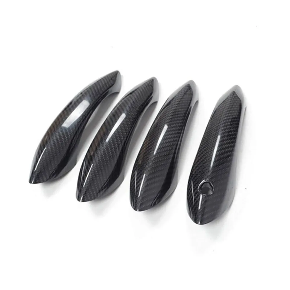 Carbon Fiber Car Exterior Door Handle Cover Trim - BMW F10 F06 F07 M5 M6