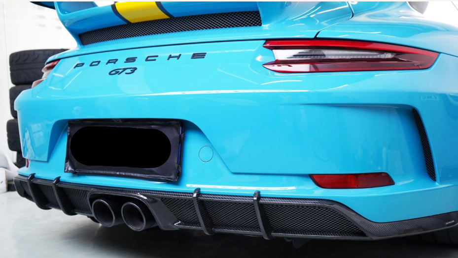Carbon Fiber Karbel Rear Diffuser - Porsche 911 991.2 GT3