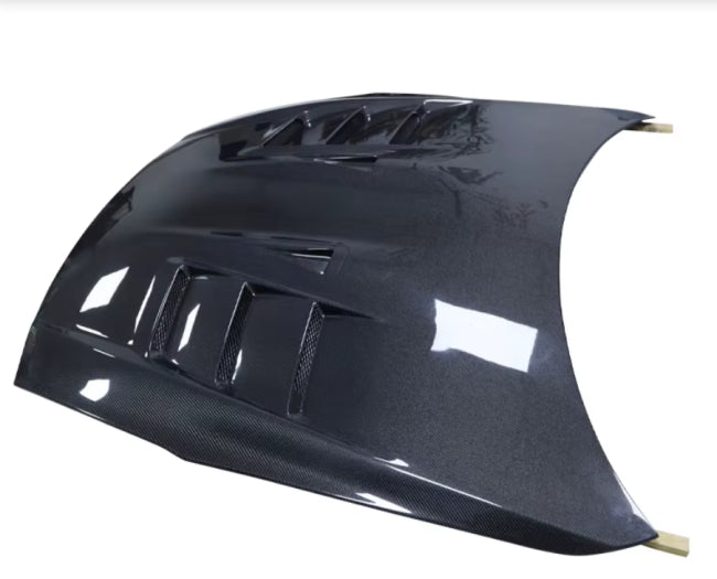 Carbon Fiber T Style Vented Front Engine Hood - Nissan R35 GTR 2008-2024