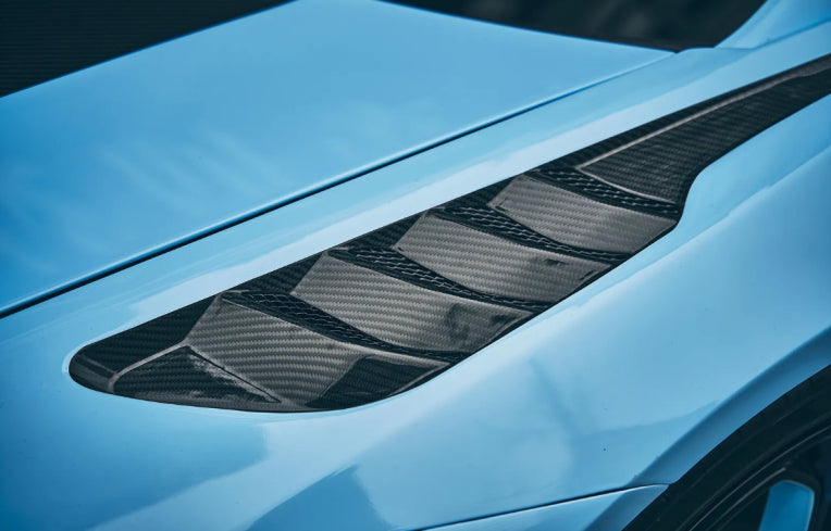 Paktechz Dry Carbon Fiber Vented Front Fenders - Lamborghini Huracan LP580 LP610 EVO
