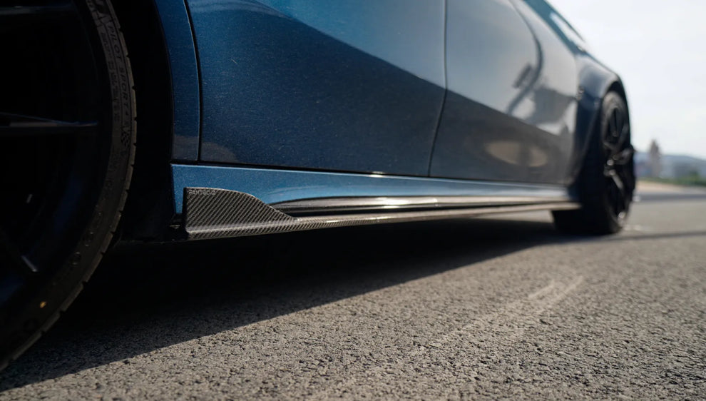 Paktechz Prepreg Carbon Fiber Side Skirts - Mercedes Benz W177 a Class Sport A35 A45s Hatchback