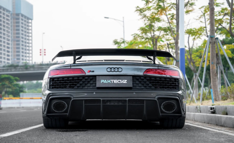 Paktechz Dry Carbon Fiber Rear Diffuser - Audi R8 Gen2 Facelift