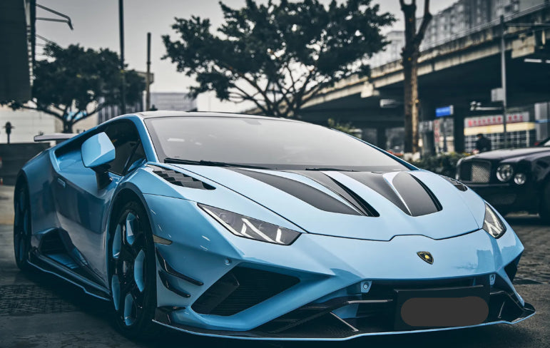 Paktechz Prepreg Carbon Fiber Front Lip - Lamborghini Huracan EVO RWD