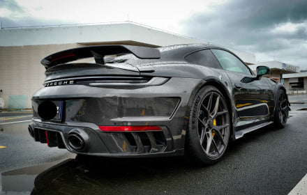 Dry Carbon Fiber Rear Trunk Lid w/ Wing - Porsche 911 992 Turbo S