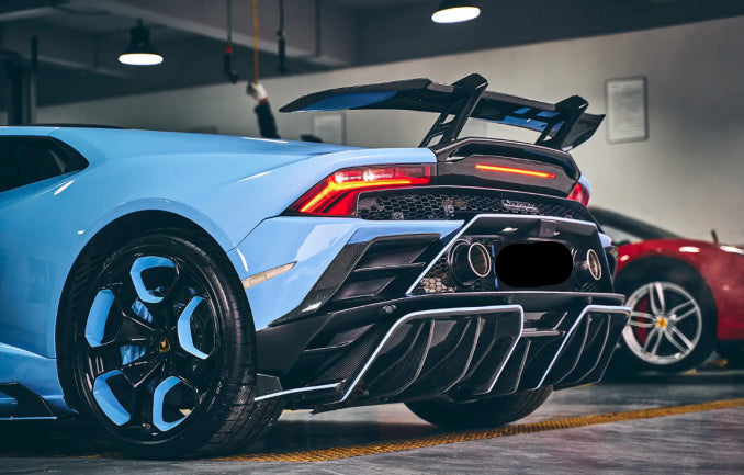 Dry Carbon Fiber Rear Spoiler - Lamborghini Huracan Evo