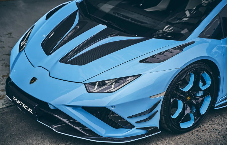 Paktechz Dry Carbon Fiber Vented Front Fenders - Lamborghini Huracan LP580 LP610 EVO
