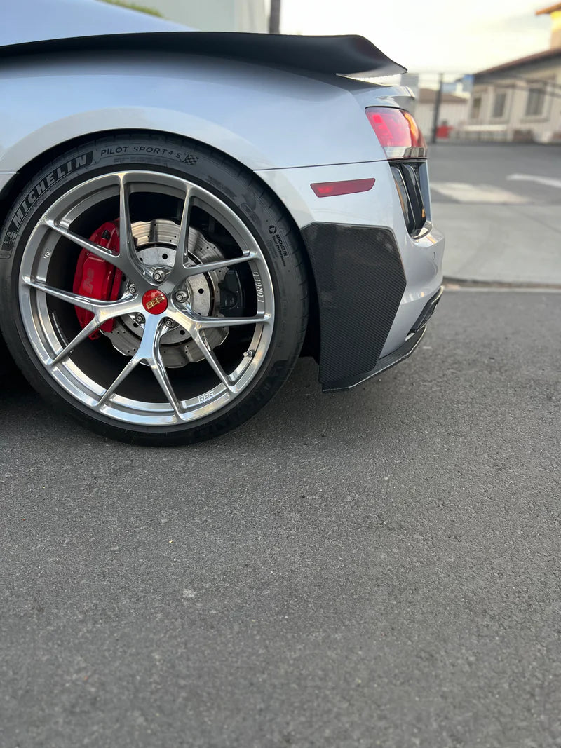 Carbon Fiber Rear Canard Winglet - Audi R8 V10